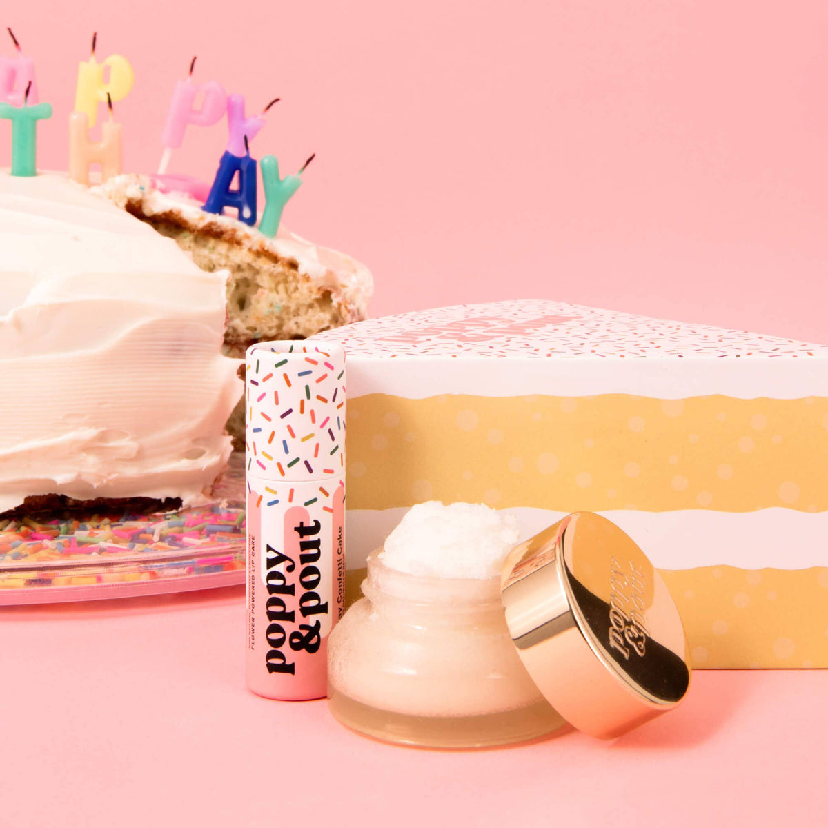 Poppy & Pout - Lip Care Duo, Birthday Confetti Cake Poppy & Pout