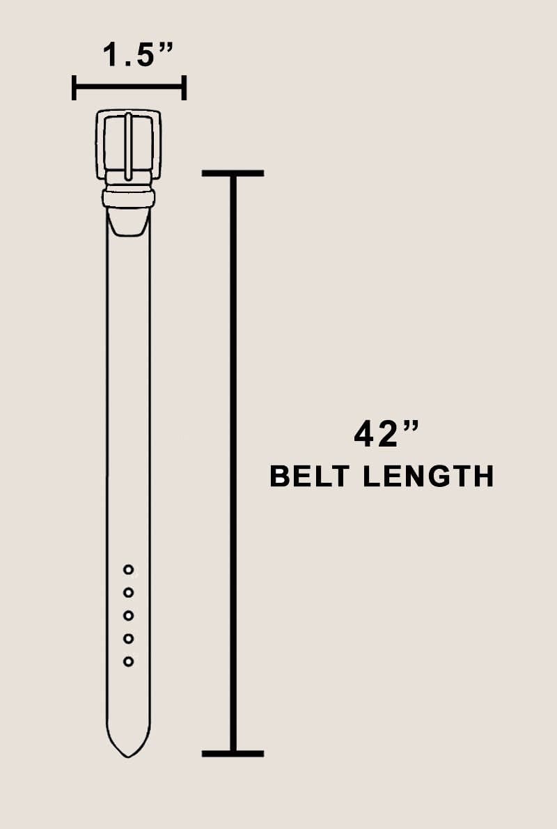 Anarchy Street - Leather Square Buckle Belt Anarchy Street