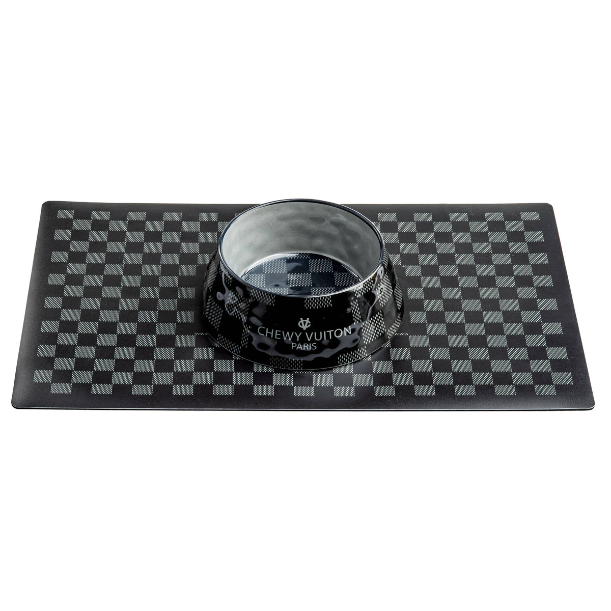 Dog - Black Checker Chewy Vuiton Placemat