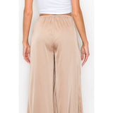 Women's Satin wide leg pants