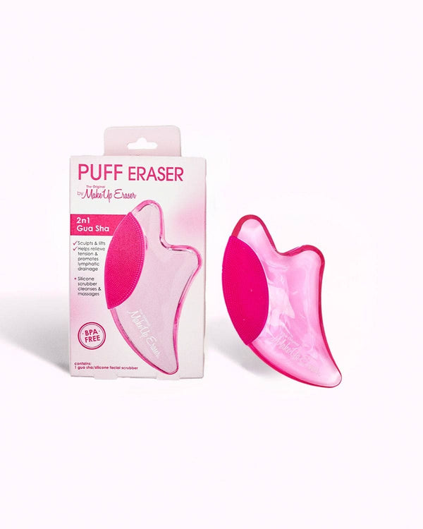 MakeUp Eraser - PUFF Eraser: 2n1 Gua Sha & Facial Scrubber MakeUp Eraser