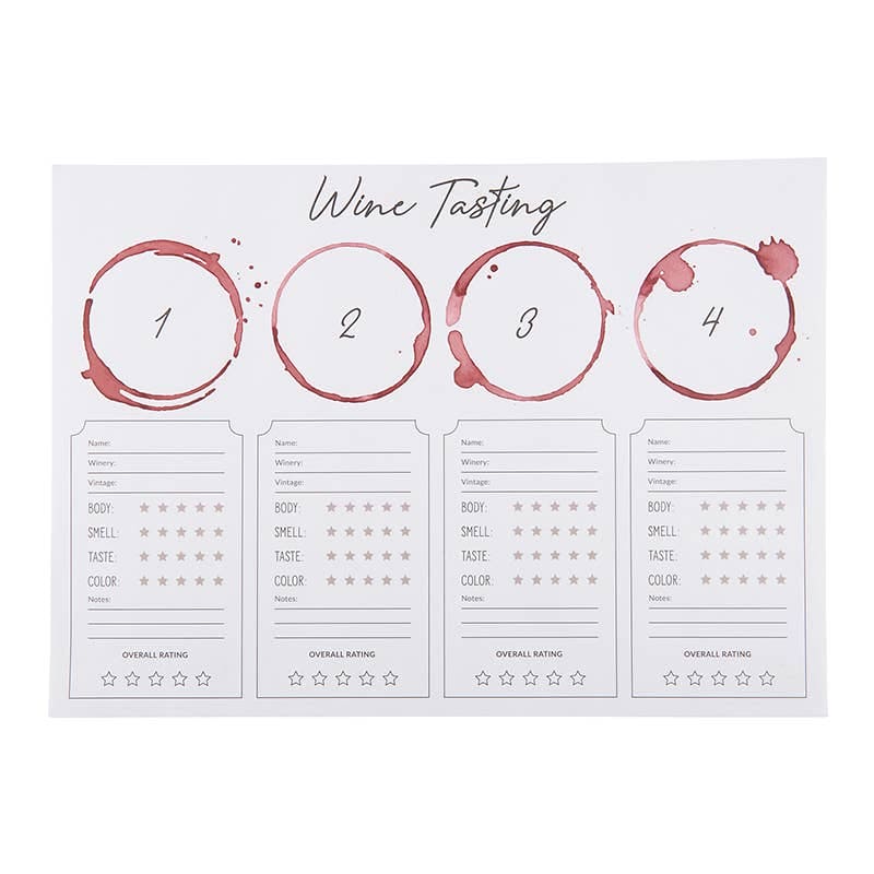 Wine Tasting Placemat Santa Barbara Design Studio by Creative Brands