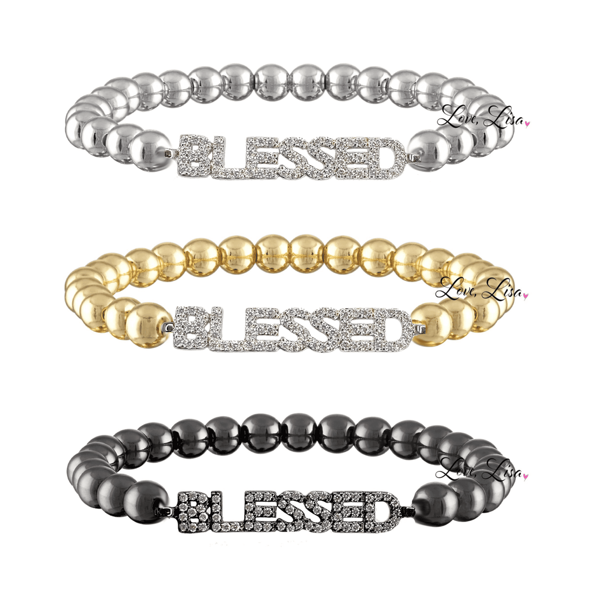 Love, Lisa - Penny Collection of Saying Bracelets Love, Lisa