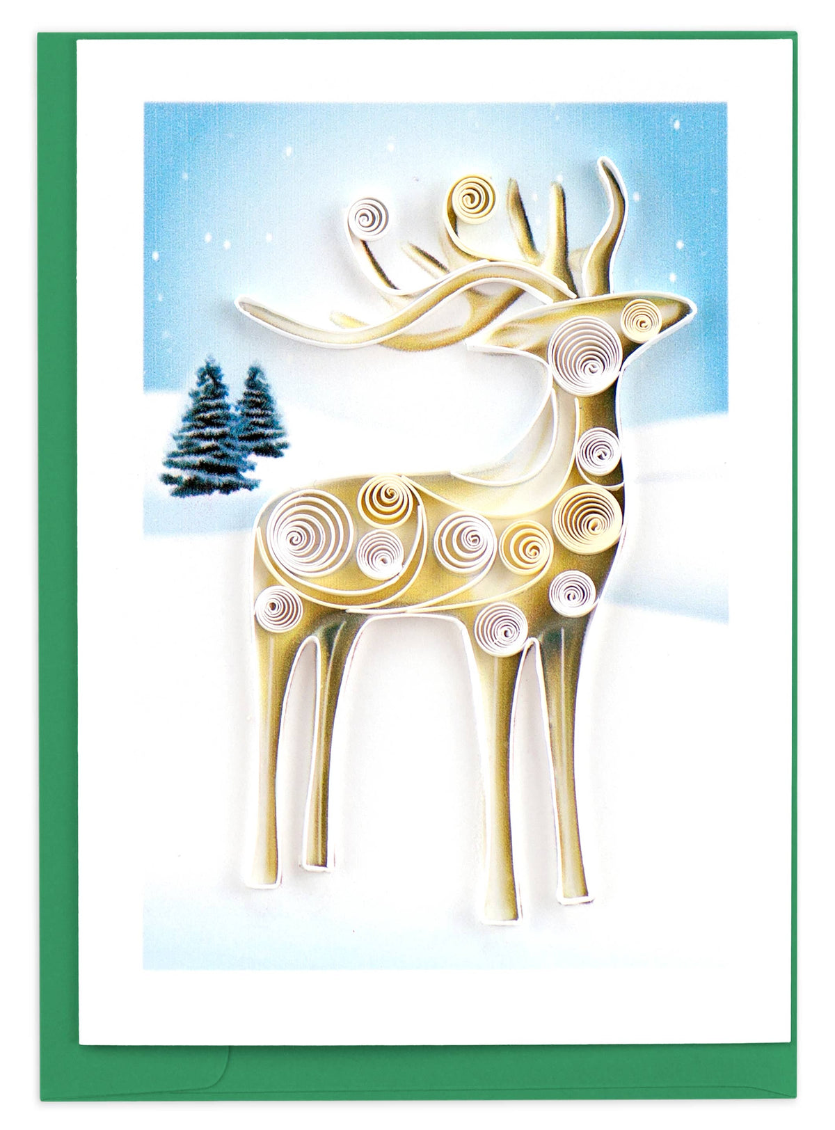 Quilling Card - Reindeer Gift Enclosure Gift Enclosure Mini Card Quilling Card