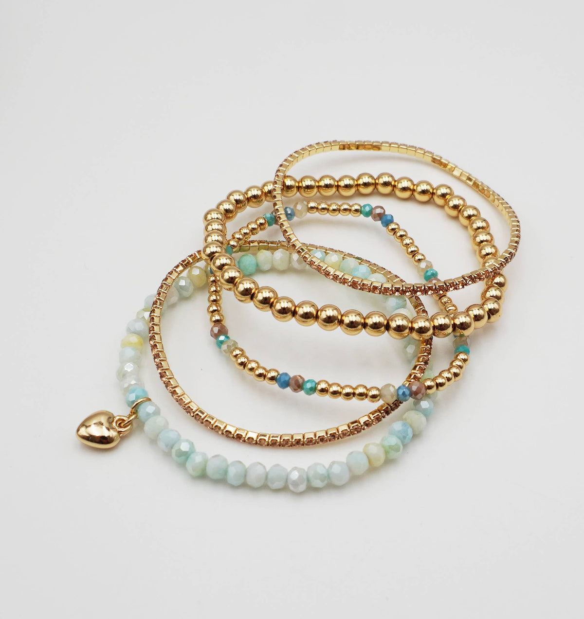 Heart Charm Bracelet Set, photo 1 of 4