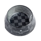 Medium Black Checker Chewy Vuiton Bowl