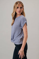 Short Sleeve Bottom Twist Top
