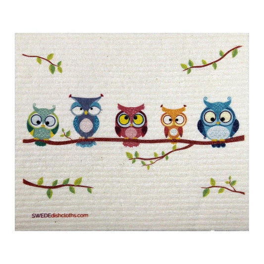 SWEDEdishcloths - Swedish Dishcloth Owl Friends SWEDEdishcloths