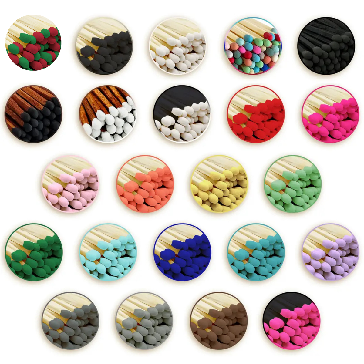 2" Matches + Mini Cloche - Colors of Your Choice + Strikers Thankful Greetings