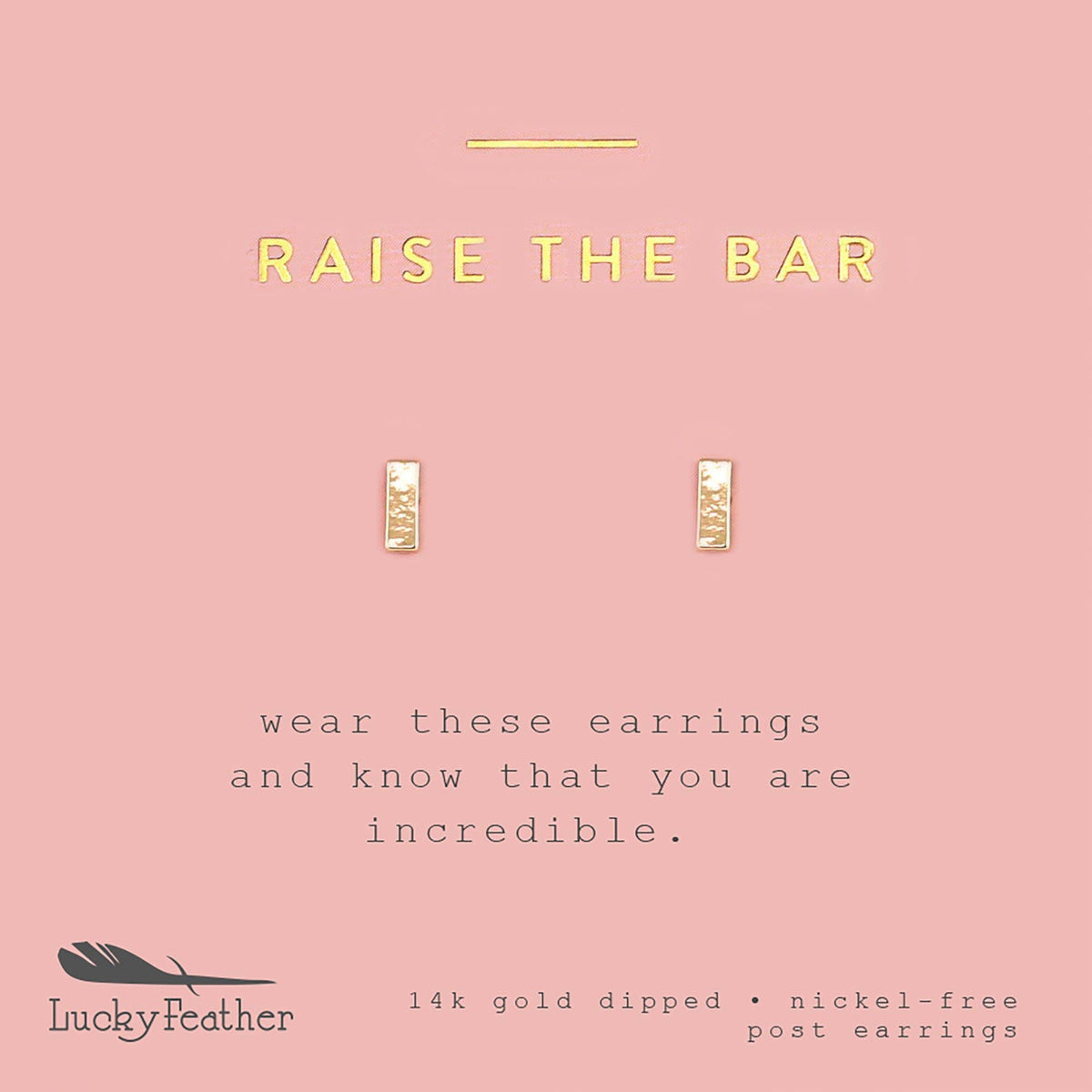 Women's RAISE the bar earrings