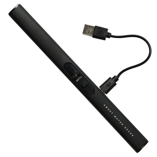 Sweet Water Decor - Black Rechargeable Electric Lighter - Home Decor & Gifts Sweet Water Decor