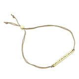 Lucky Feather - Morse Code Bar Bracelet - FEARLESS