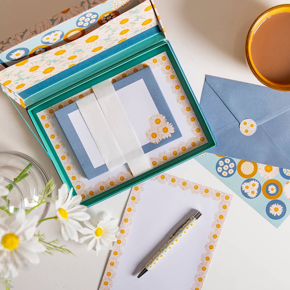 The Gifted Stationery Company - Writing Set - Hazy Daisies The Gifted Stationery Company