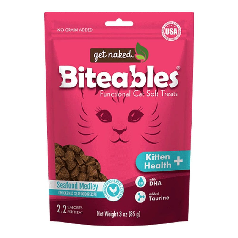 Cat Get Naked Biteables Kitten Health Plus Soft Treats 3oz - Kindred & Crew