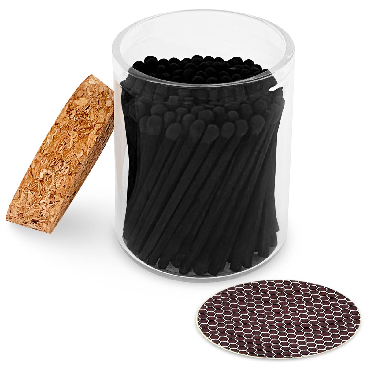 2" Matches in Cork Top Jar - Thankful Greetings