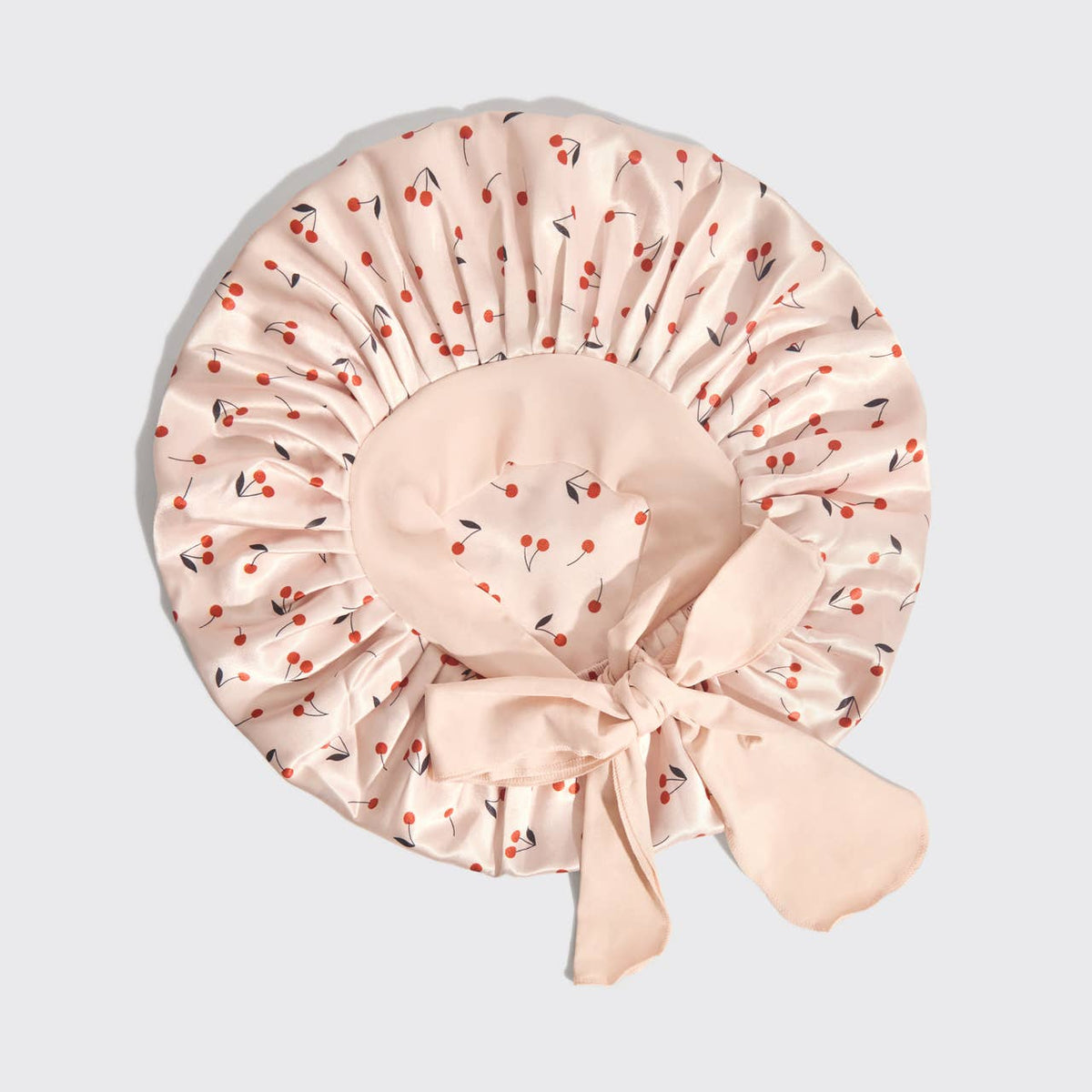 KITSCH - Adjustable Oversized Satin Bonnet - Cherry Print KITSCH
