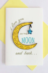 Moon and Back (Mini Quilled Card): Mini