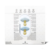 Bleu La La - Luladream Pacifier + Clip Collection - Natural Rubber Nipple Bleu La La