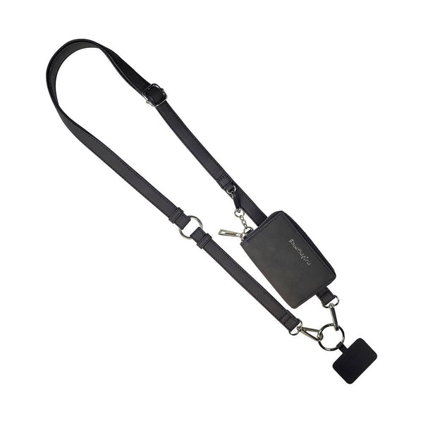 Save The Girls - Clip & Go Brushed Vegan Leather Phone Lanyard - RFID Pouch Save The Girls