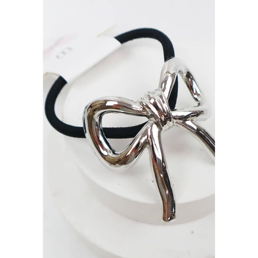 Metal Bow Ponytail Holder Love and Repeat