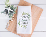Home Sweet Home Kitchen Towel, Housewarming Dish Towel Canary Road