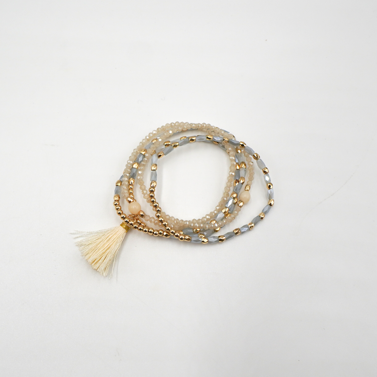 Beaded Tassel Bracelet Set, photo 2 of 3