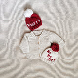 Huggalugs - Ho Ho Ho! Hand Knit Beanie Hat (2-6 years) Huggalugs