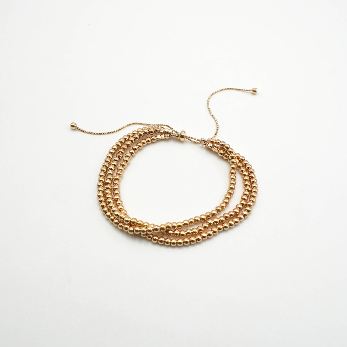 Gold-Tone Beaded Multi-Strand Slider Bracelet, photo 1 of 2
