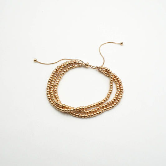 Gold-Tone Beaded Multi-Strand Slider Bracelet, photo 1 of 2