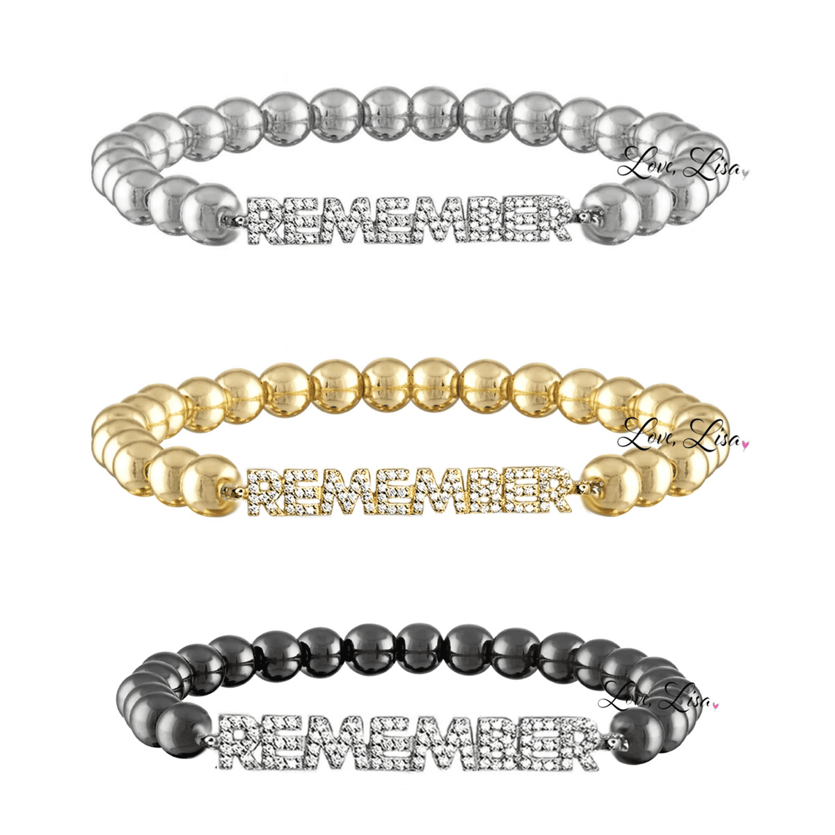 Love, Lisa - Penny Collection of Saying Bracelets Love, Lisa