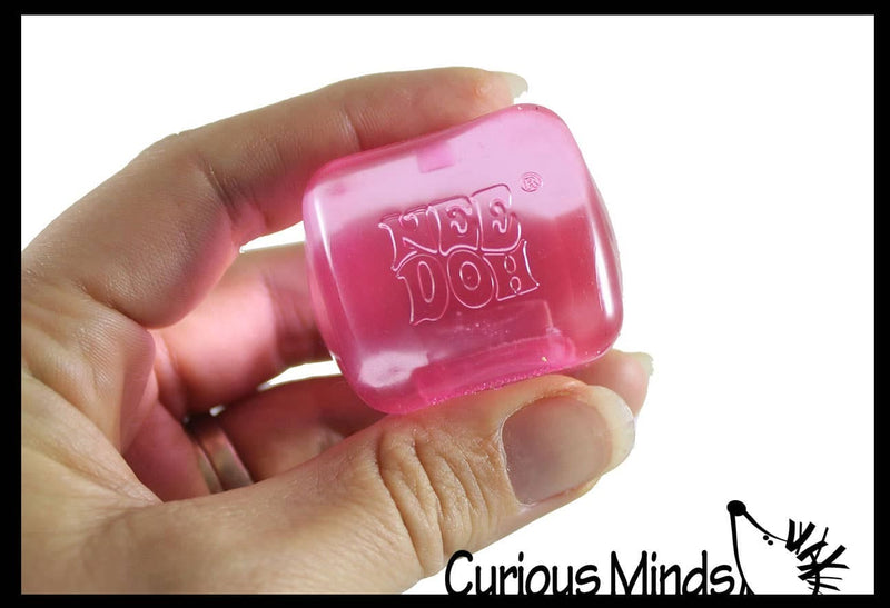 Curious Minds Toys - 1 NeeDoh Teenie Nice Ice Cube Baby Ice Sugar Ball - Thick Gl Curious Minds Toys