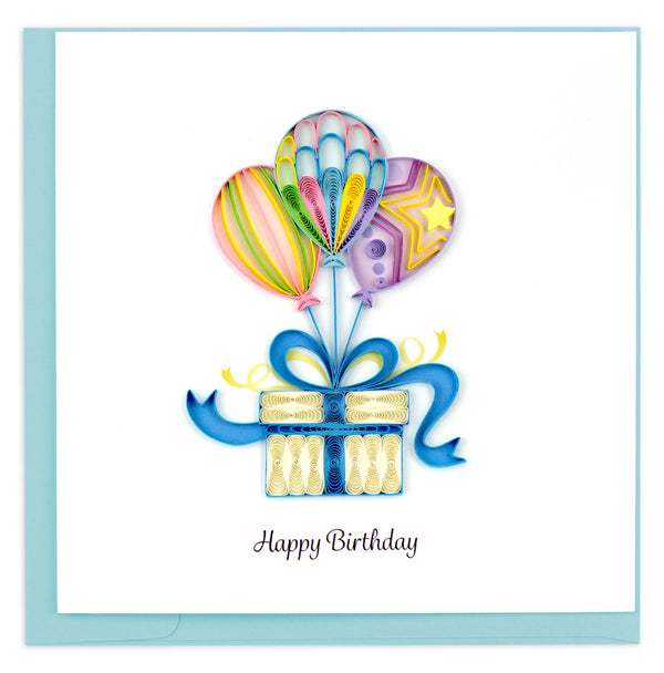 Quilling Card - Balloon Surprise Quilling Card