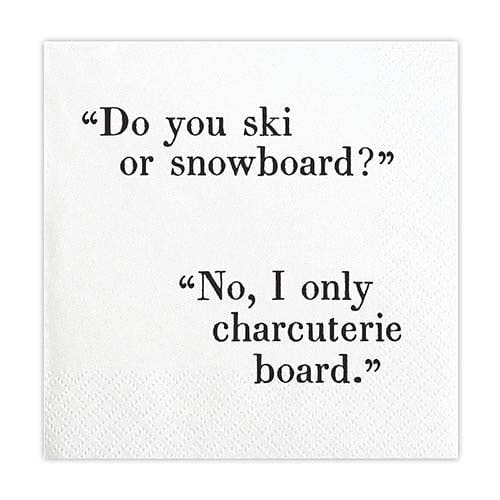 Funny Cocktail Napkins - Do You Ski? Santa Barbara Design Studio by Creative Brands