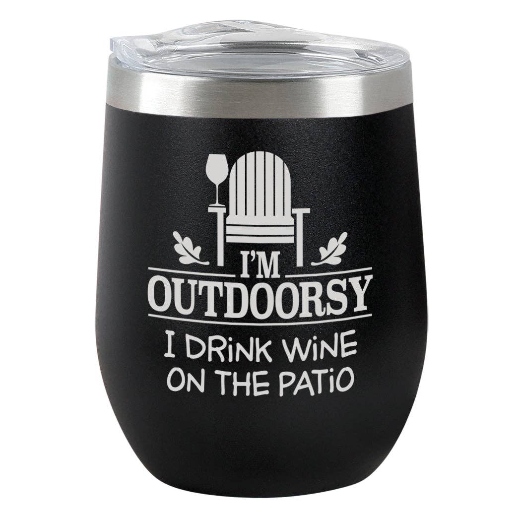 Chris’s Stuff Inc. - Outdoorsy - Insulated Tumbler- Black