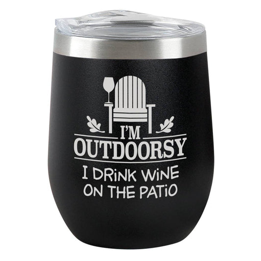 Chris’s Stuff Inc. - Outdoorsy - Insulated Tumbler- Black