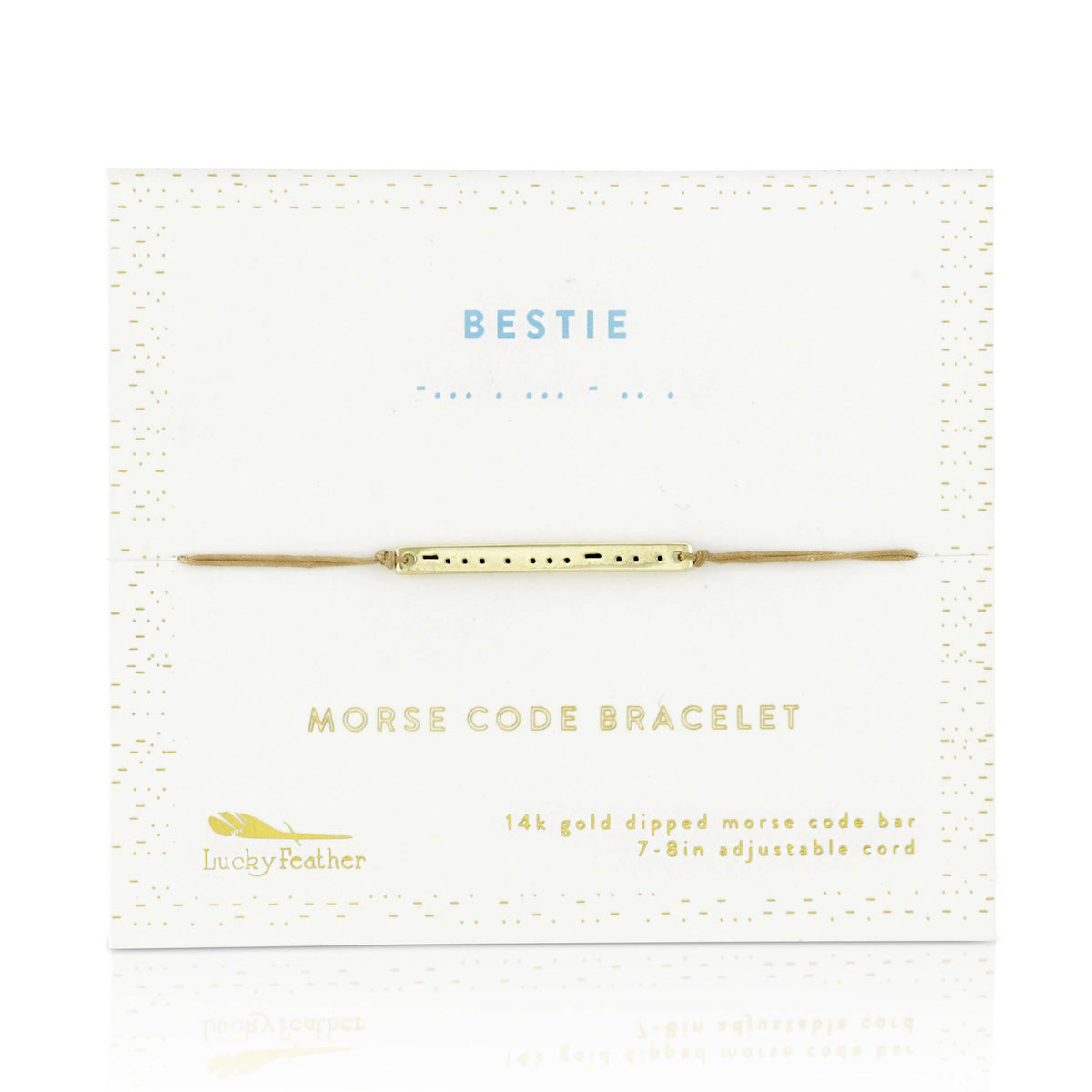 BESTIE Morse Code Bar Bracelet - BESTIE