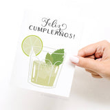 Onderkast Studio - Feliz Cumpleaños! Mojito Greeting Card Onderkast Studio