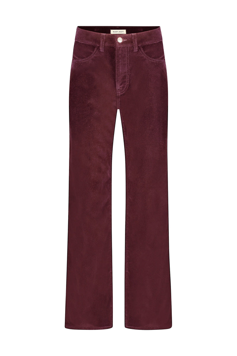 Women’s Velvet 90’s Straight leg Pants Warp & Weft