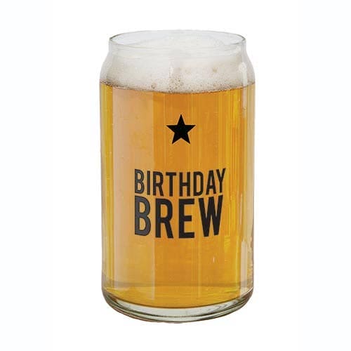 - Beer Can Glass - Birthday Brew Santa Barbara Design Studio by Creative Brands