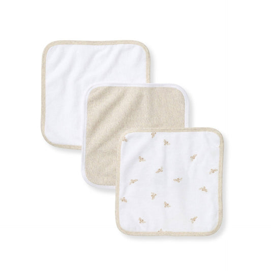 Burt's Bees Baby - Set of 3  Knit Terry Washcloths
