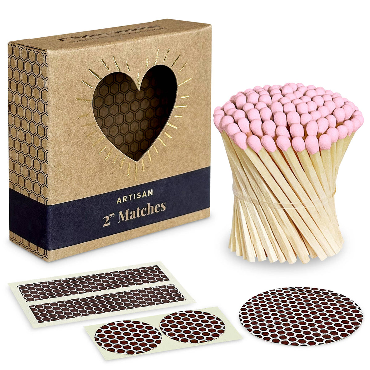 2" Refill Matches - Colors of Your Choice + Striker Stickers Thankful Greetings