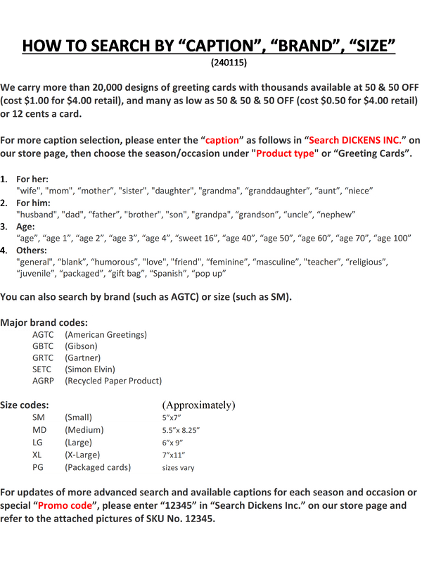 - Birthday General Greeting Card DICKENS INC.