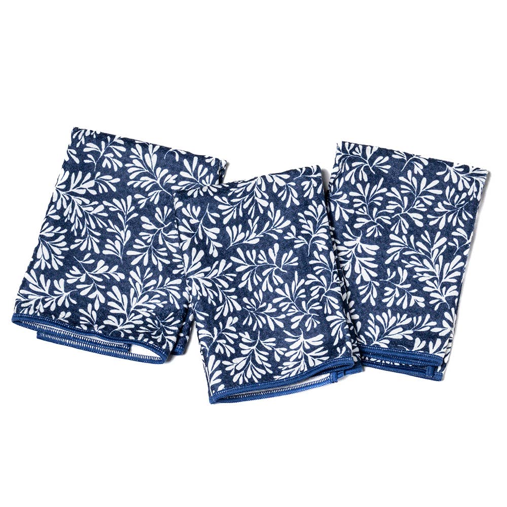 Once Again Home Co. - Mighty Mini Towel (Set of 3) - Herbage in Navy Once Again Home Co.