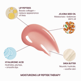 Kara Beauty - Lip Syrup Moisturizing Peptide Therapy Lip Gloss Milky Peach Kara Beauty