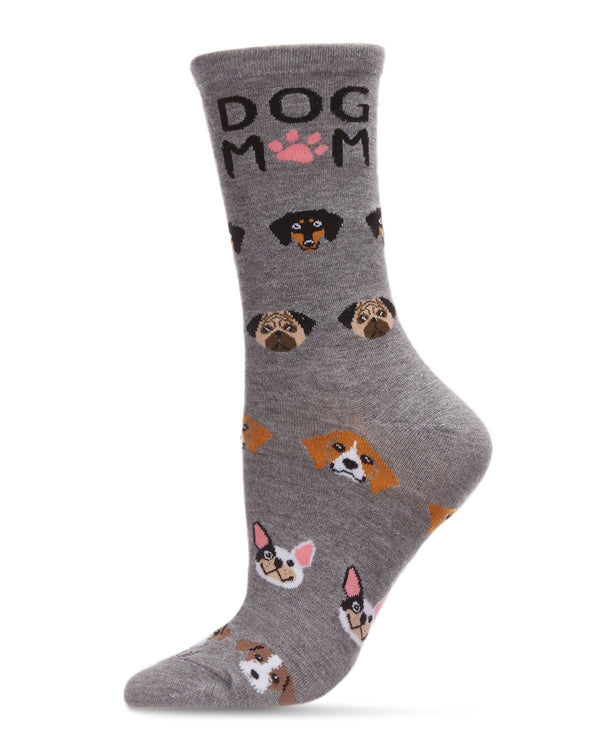 Women's Dog Mom Bamboo Crew Socks Infinity Classics International Inc.