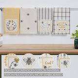 Embroidered Bee Tea Towel Set of 2 19x28