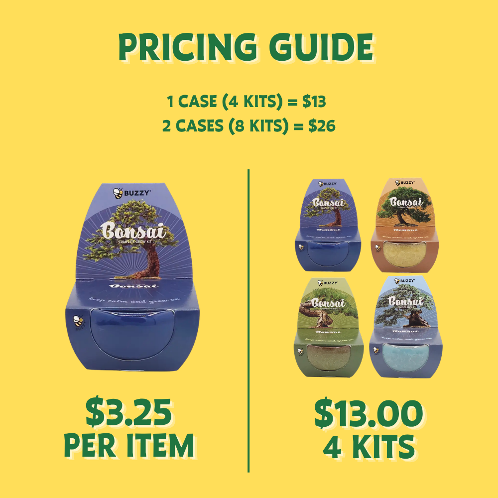 Bonsai Tree Grow Kit – 4-Pack