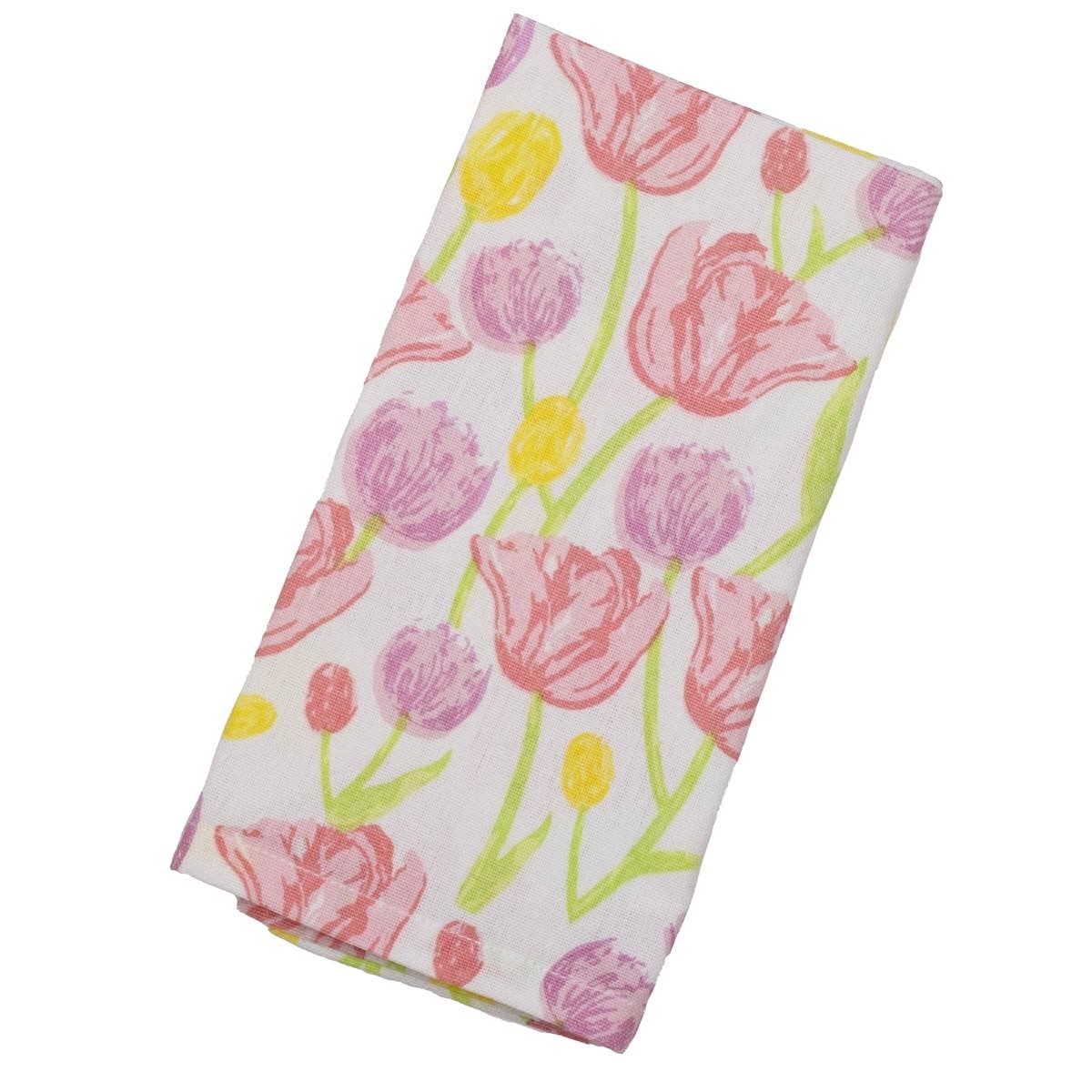 The Royal Standard - Tulip Fields Napkin   White/Multi   18x18 The Royal Standard