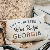 Canary Road - Customizable Location Life Is Better Rectangle Pillow Canary Road