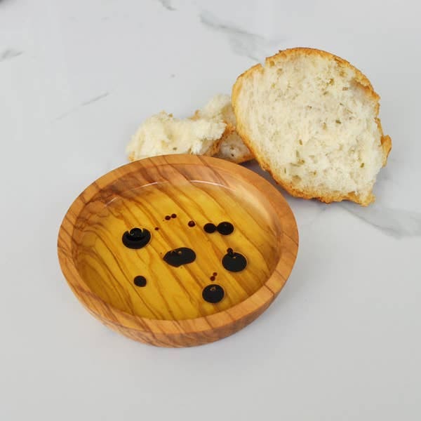 Naturally Med Inc. - Olive Wood Dipping Bowl - Round - 3.5” Naturally Med Inc.